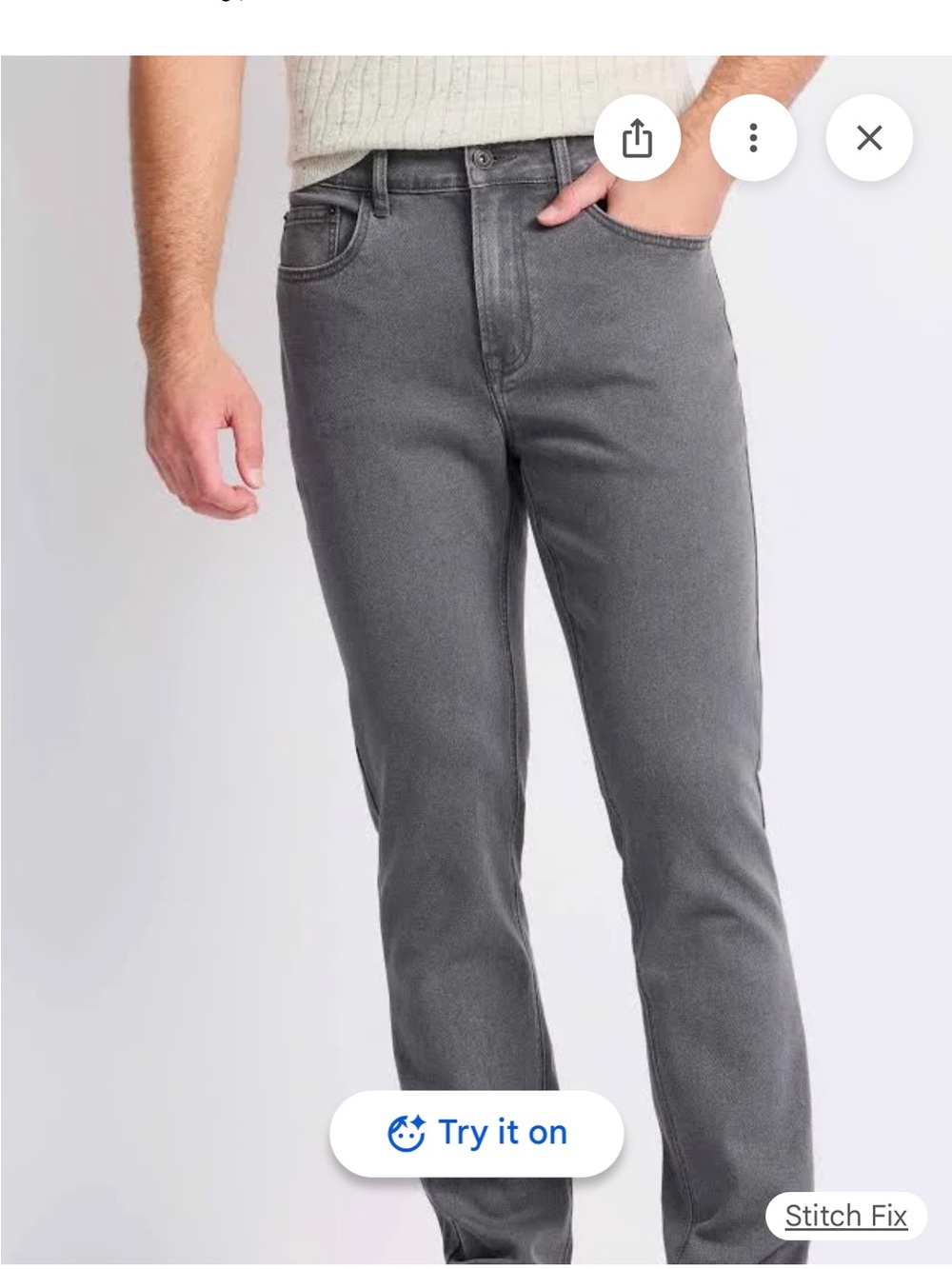 Men's Bridgeton Oakland Slim Fit Stretch Jeans - Gray 33x22
